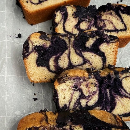 Ube Cream Cheese Pound Cake