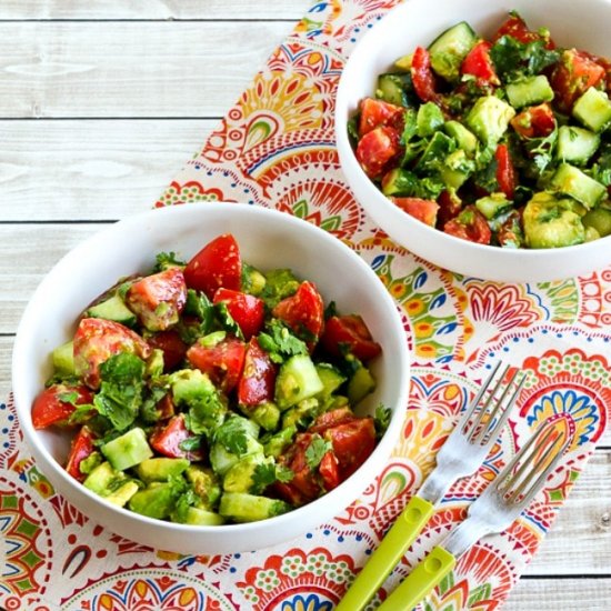 Tomato Salad Cucumber Avocado