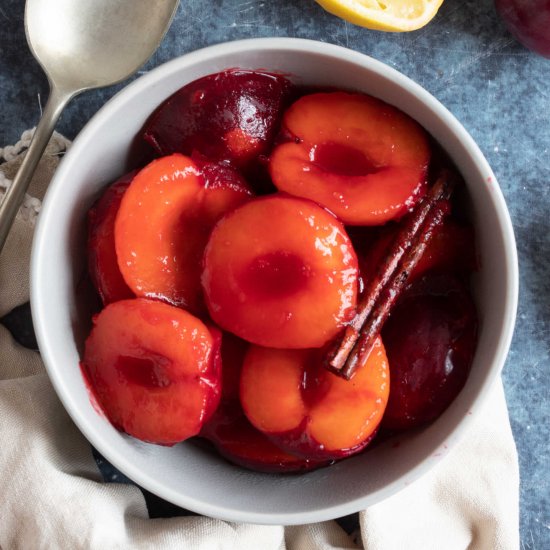 Easy Stewed Plums