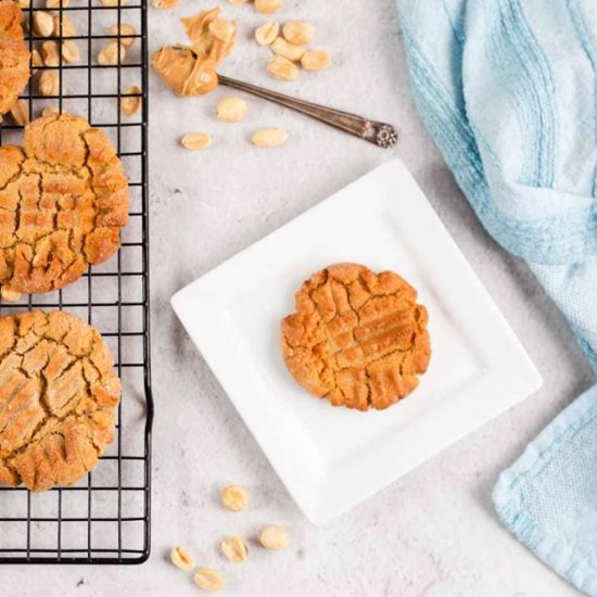 Air Fryer Peanut Butter Cookies