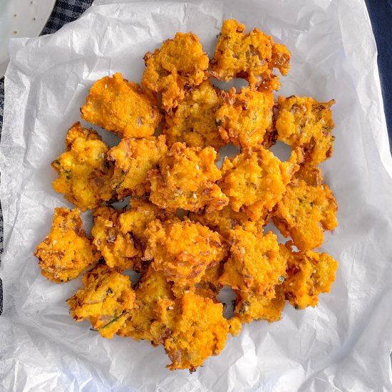 Cabbage Moong Dal Pakoda