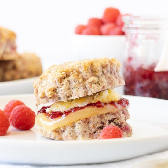 Lemon Raspberry Scones