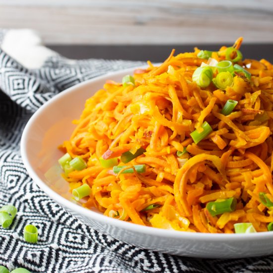 Lemon-Turmeric Sweet Potato Noodles