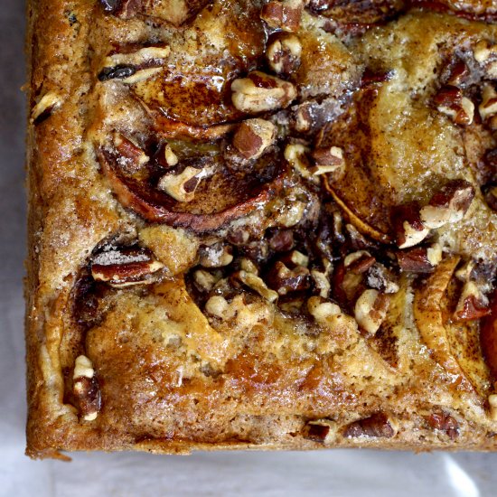 Peach-Pecan Snacking Cake