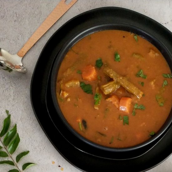 Udupi Sambar [Temple style sambar]