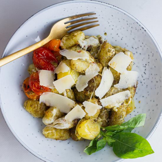 Sheet Pan Gnocchi with Tomato