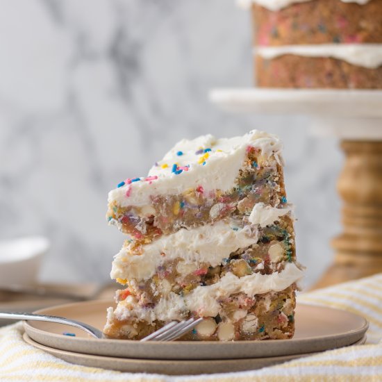 Funfetti Cookie Layer Cake