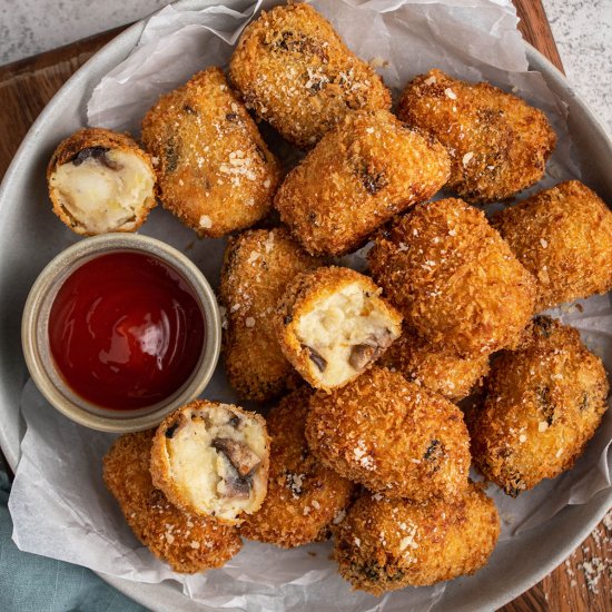 Potato mushroom croquettes