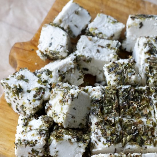 Vegan Feta cheese/2 ingredients