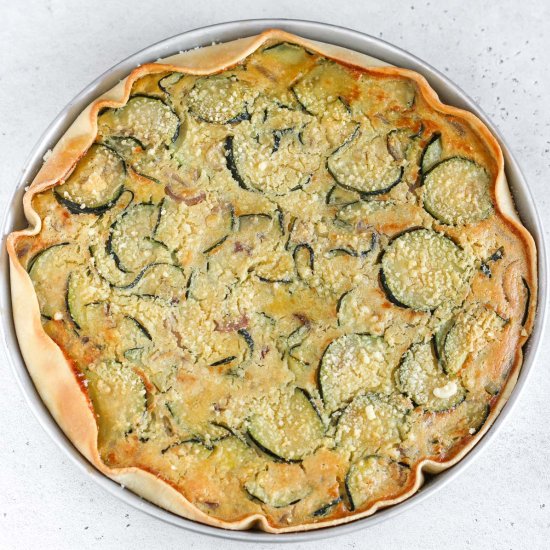 ZUCCHINI PIE | NO EGGS – NO TOFU