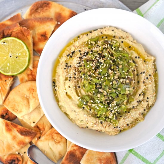 Blistered Shishito Pepper Hummus