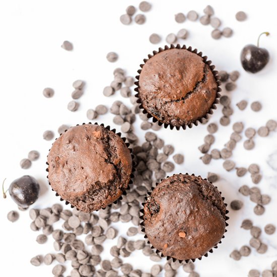 Chocolate Cherry Muffins