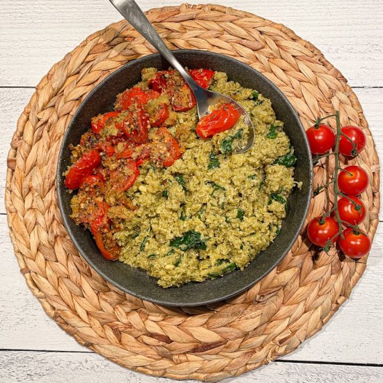 Pesto Quinoa with Italian Tomatoes