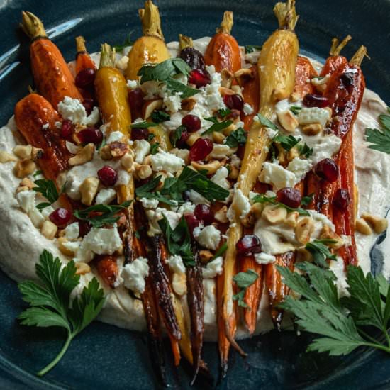 Roasted Carrots with Spiced Yogurt