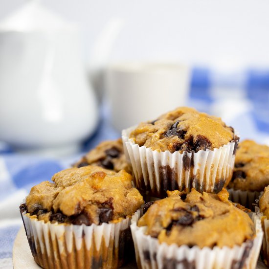 Sweet Potato Chocolate Chip Muffins