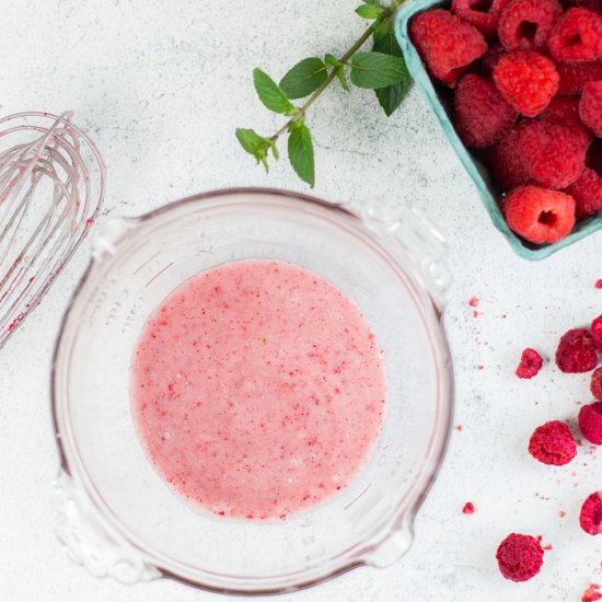 vegan raspberry glaze