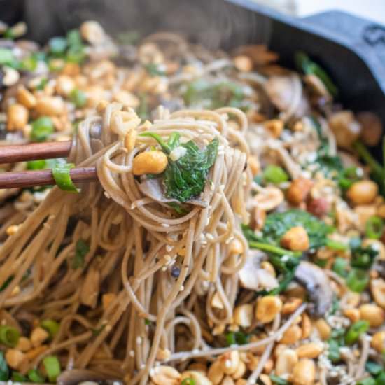 Miso Spinach & Mushroom Soba Noodle