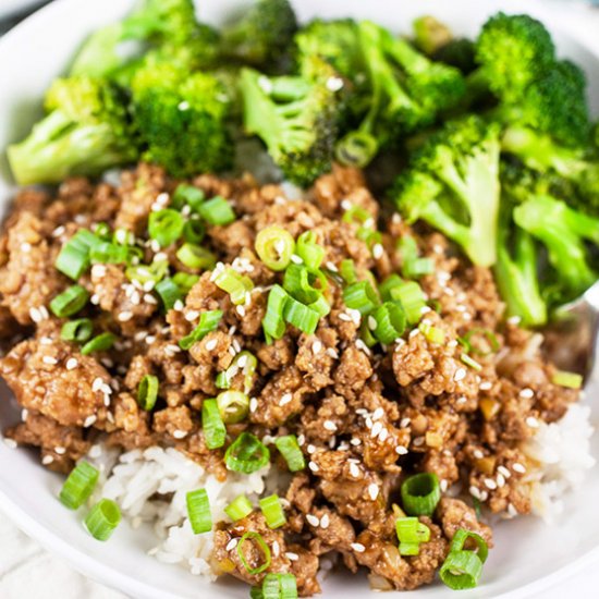 Teriyaki Turkey Rice Bowls