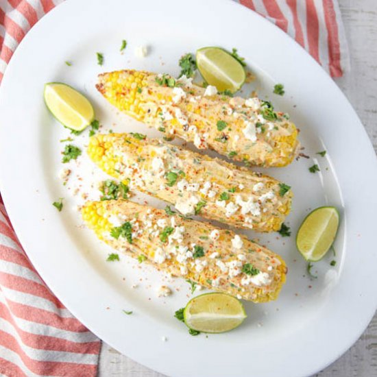 Grilled Mexican Street Corn