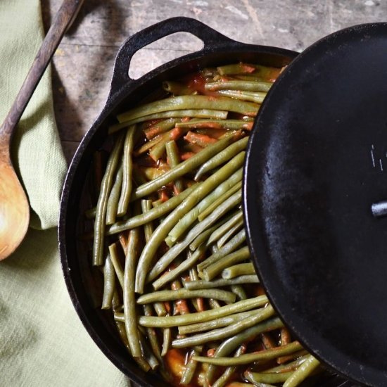 Fasolakia: Greek Green Beans