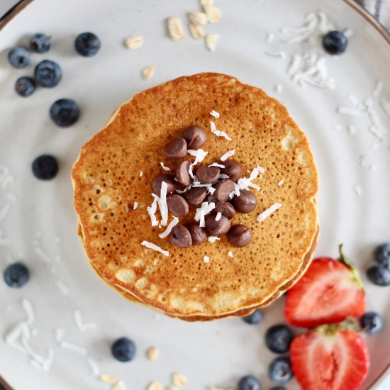 Oat Flour Pancakes