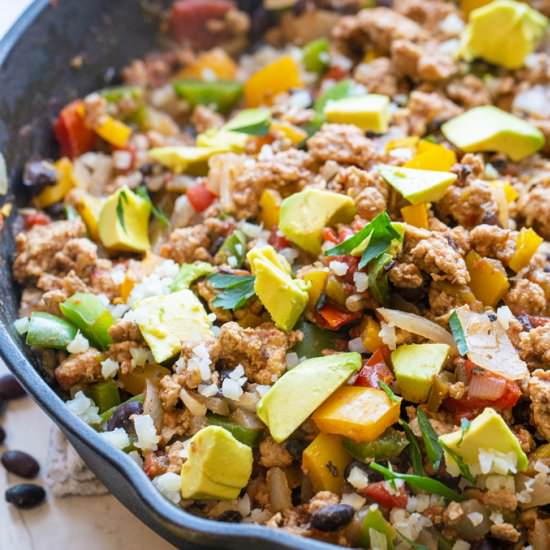 Turkey Taco Skillet