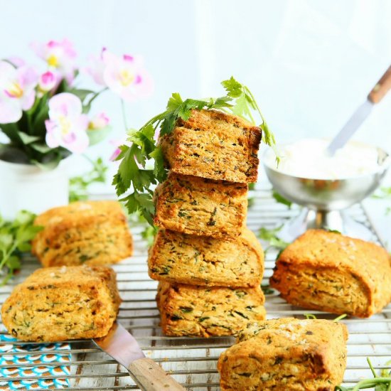 Sour Cream Biscuits with Parsley a