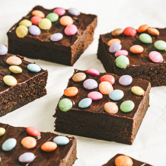 Homemade fugy Cosmic brownies