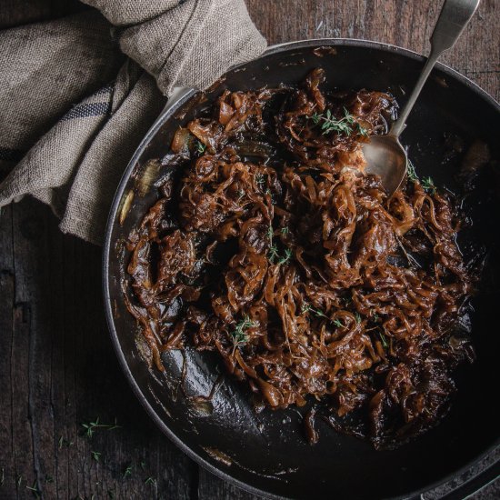 Balsamic onion and thyme jam