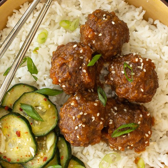 Korean Barbecue-Inspired Meatballs