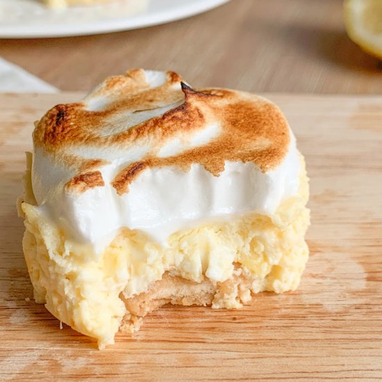 Light Lemon Meringue Cheesecakes