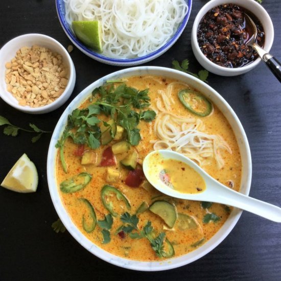 Vegetarian Laksa Soup