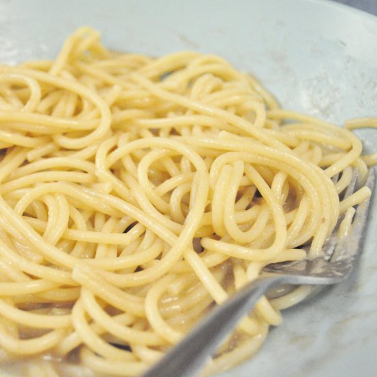 pasta, butter & anchovies