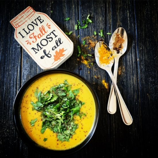 Curried Butternut Squash Soup