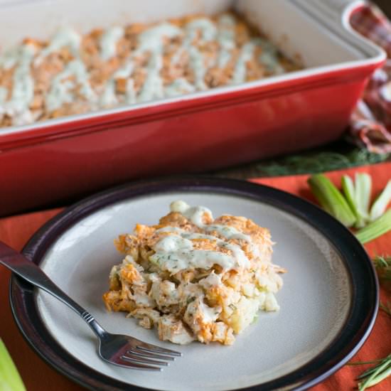 Low Carb Buffalo Chicken Casserole