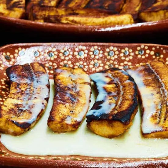 Pan Fried Bananas with Lechera