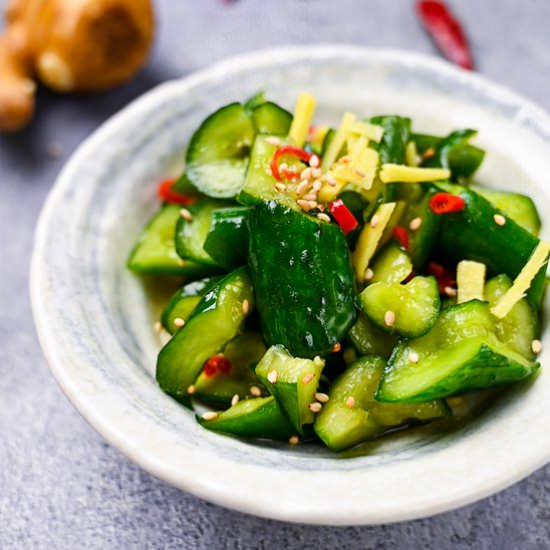 Pickled Cucumber with Ginger