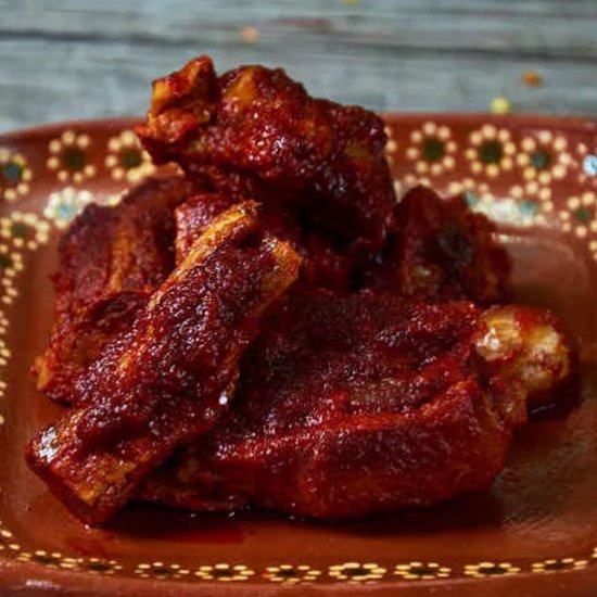 Pork Ribs in Salsa Roja Recipe