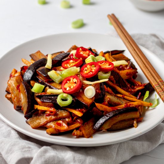 Aubergine in Chilli Bean Sauce