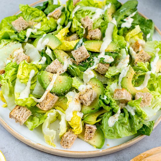 Vegan Caesar salad