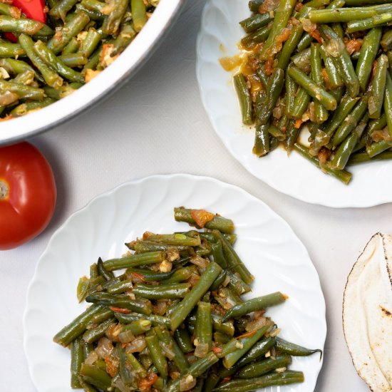 Lebanese Braised Green Beans