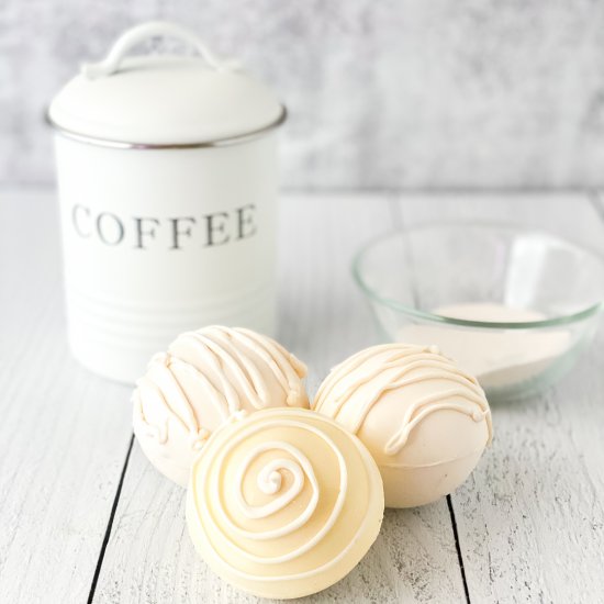 White Chocolate Mocha Coffee Bombs