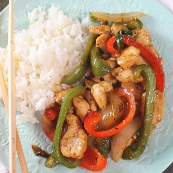 One-Pot Black Pepper Chicken