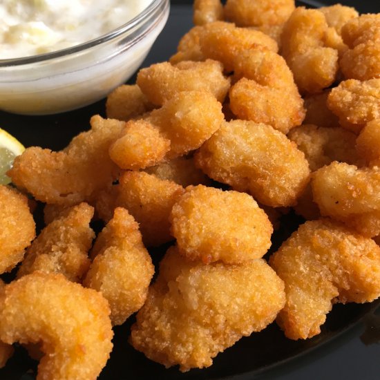 Frozen Popcorn Shrimp in Air Fryer