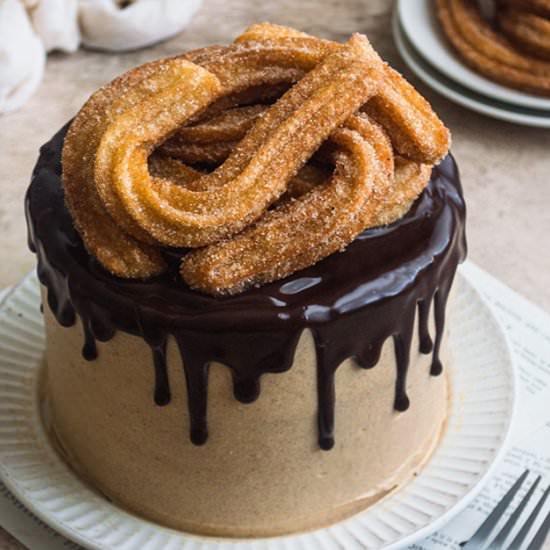 Easy Churro Cake