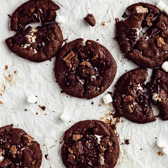 Chocolate Marshmallow Cookies