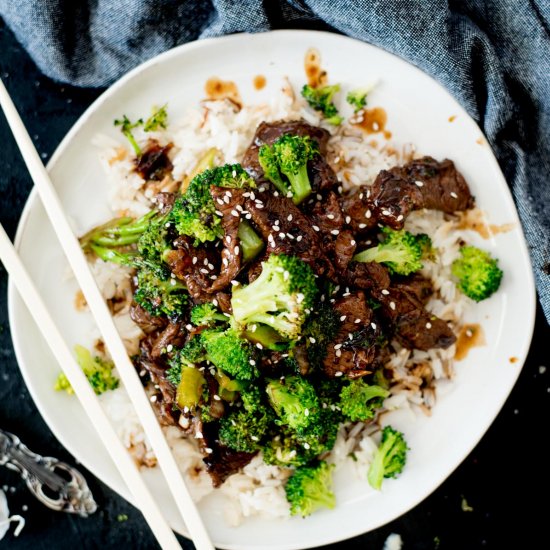 One Pot Beef and Broccoli