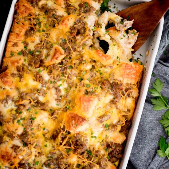 Biscuit Breakfast Casserole