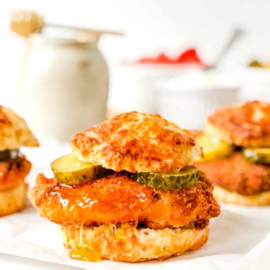 Spicy Fried Chicken Sliders