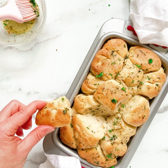 Garlic bread homemade rolls